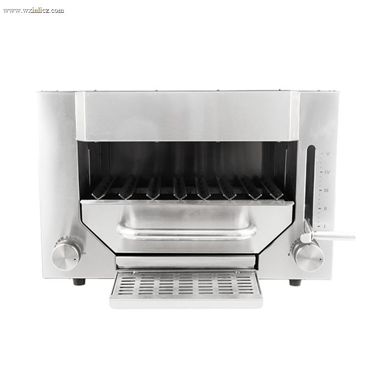 Stainless Steel Commercial Natural Gas/LPG Steak Contact Grill Kitchen Machine