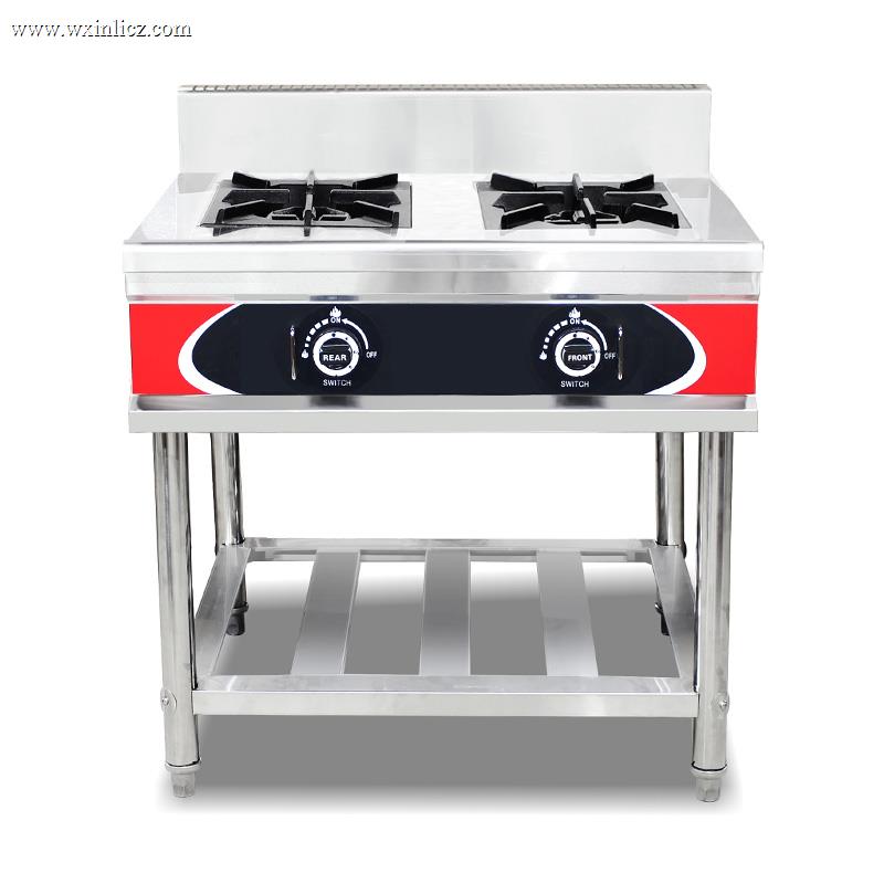 Stainless Steel Commercial Kitchen Natural Gas/LPG Stove Machine