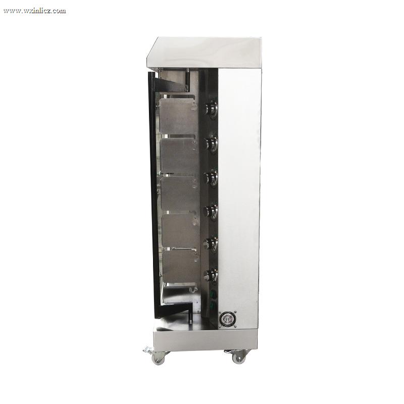 Stainless Steel Commercial Kitchen Natural Gas/LPG  Chicken Rotisserie Machine