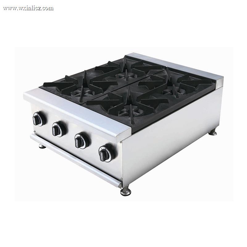 Stainless Steel Commercial Kitchen Natural Gas/LPG Desktop Stove Machine