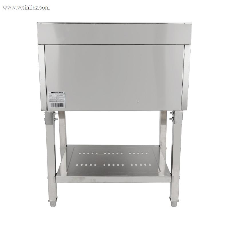 Flat Plate Pattern Stainless Steel Natural Gas/LPG Standing Griddle and Fryer