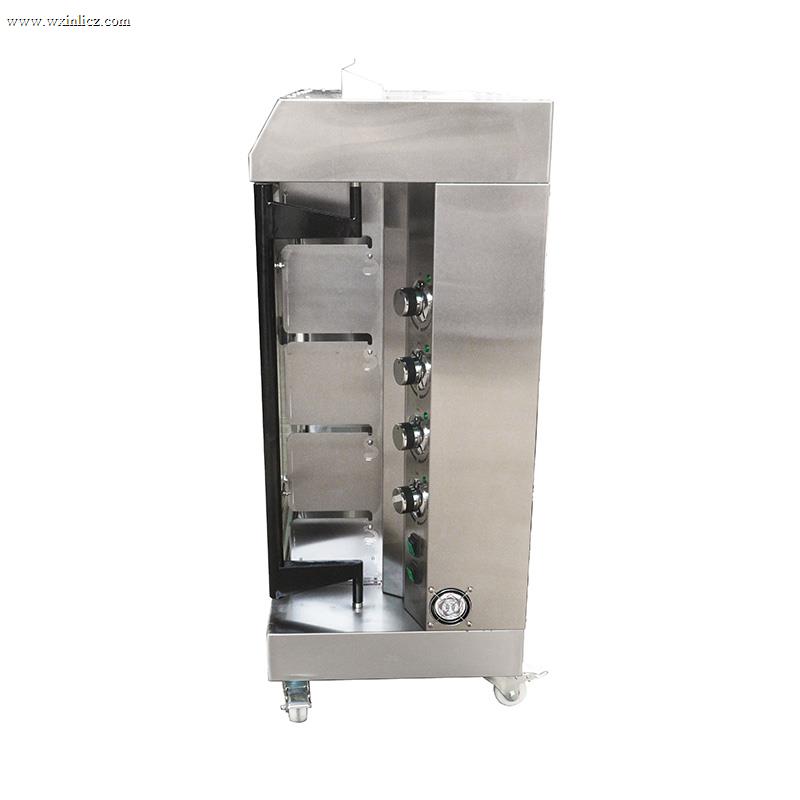 Stainless Steel Commercial Kitchen Natural Gas/LPG  Chicken Rotisserie Machine