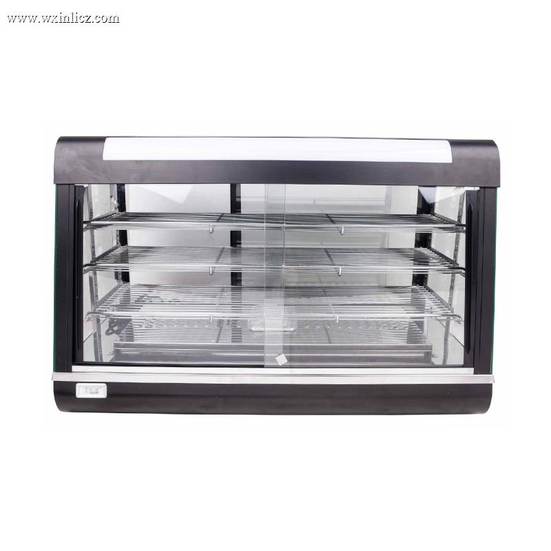 Stainless Steel Commercial Kitchen Electric Black Food Display Warmer Machine