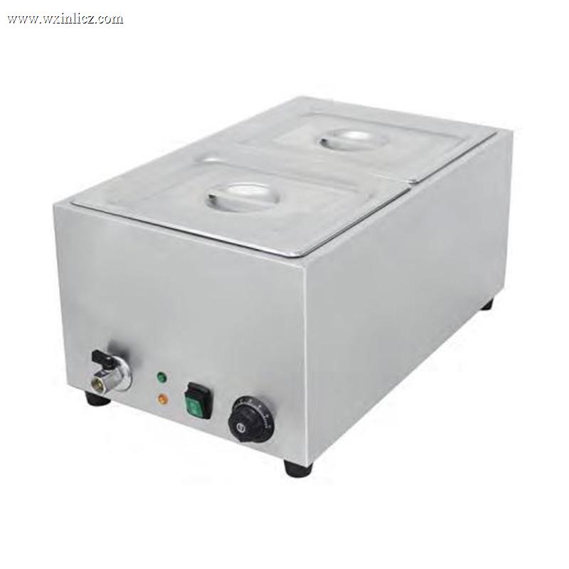 Stainless Steel Commercial Electric Dry Burning Bain Marie Machine With Welded Water Tank