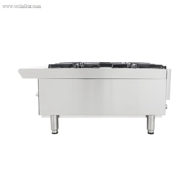 Stainless Steel Commercial Kitchen Natural Gas/LPG Desktop Stove Machine