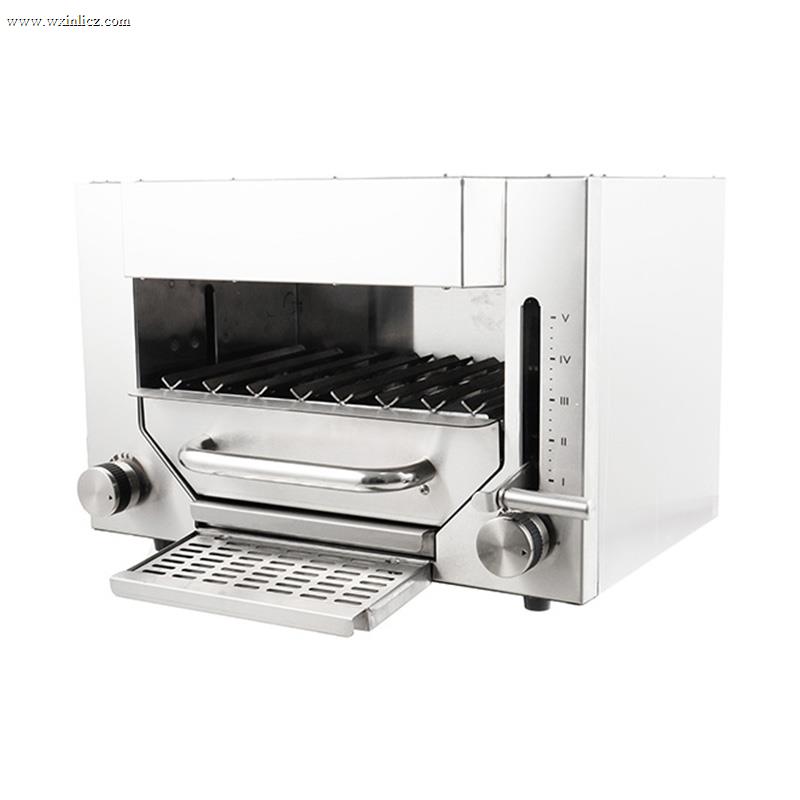Stainless Steel Commercial Natural Gas/LPG Steak Contact Grill Kitchen Machine