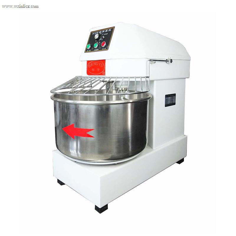 Double Action Single Speed Stainless Steel Commercial Restaurant Spiral Mixer Machine