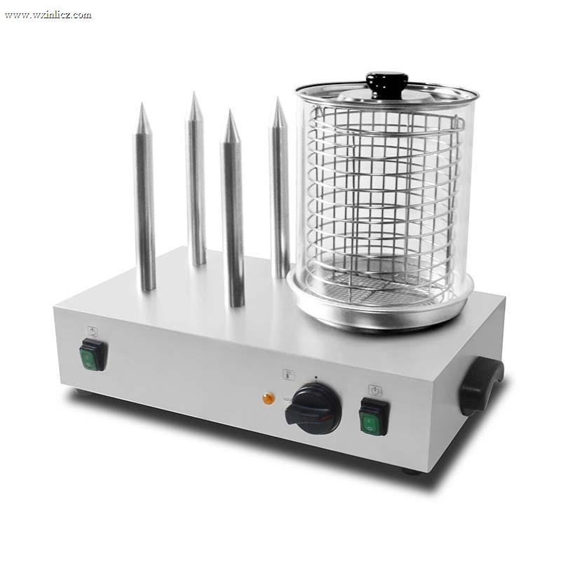 Stainless Steel Hot Dog and Bun Warmer Machine With Sticks