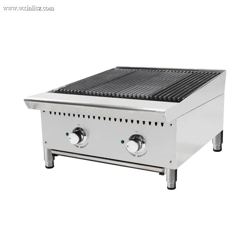Natural Gas/LPG Lava Rock Grill With Burners Outdoor Indoor Kitchen Machine