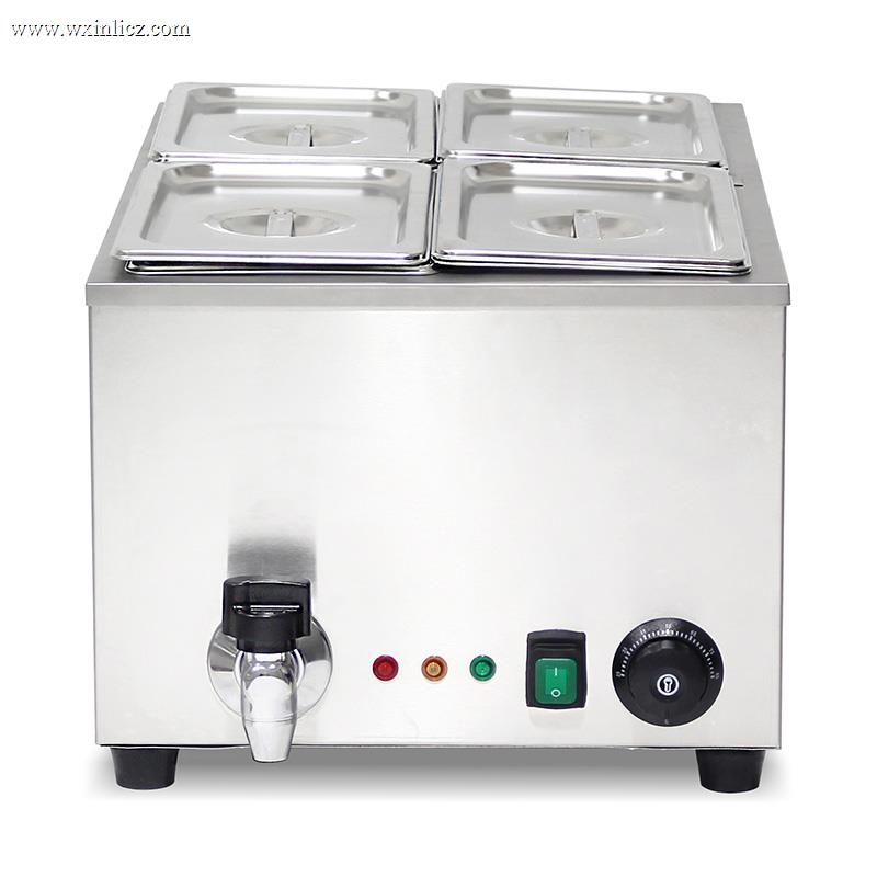 Stainless Steel Commercial Electric Bain Marie Kitchen Machine With Anti-Dry Protective Heater