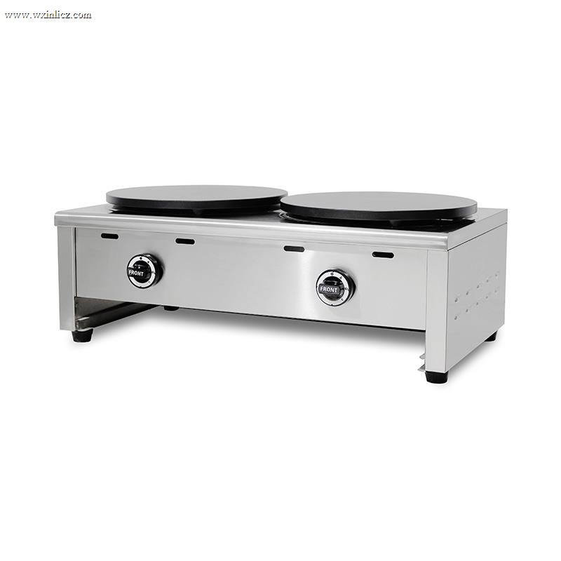 Stainless Steel Teflon Coated Natural Gas/LPG Crepe Maker Machine