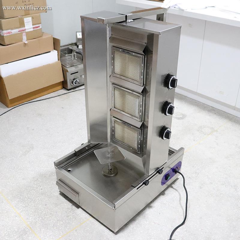 Stainless Steel Commercial Natural Gas/LPG Shawarma Grill Kitchen Machine