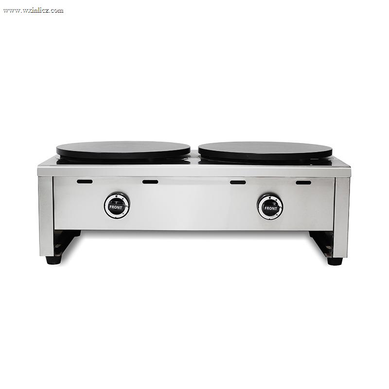 Stainless Steel Teflon Coated Natural Gas/LPG Crepe Maker Machine