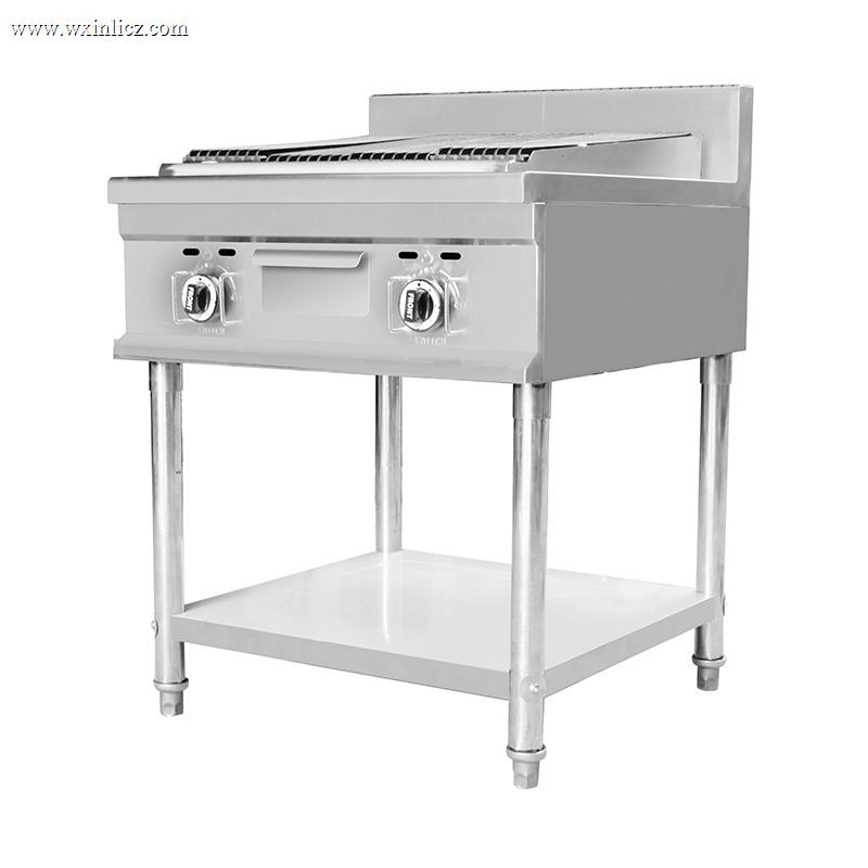 Natural Gas/LPG Lava Rock Grill Outdoor Indoor Kitchen Machine