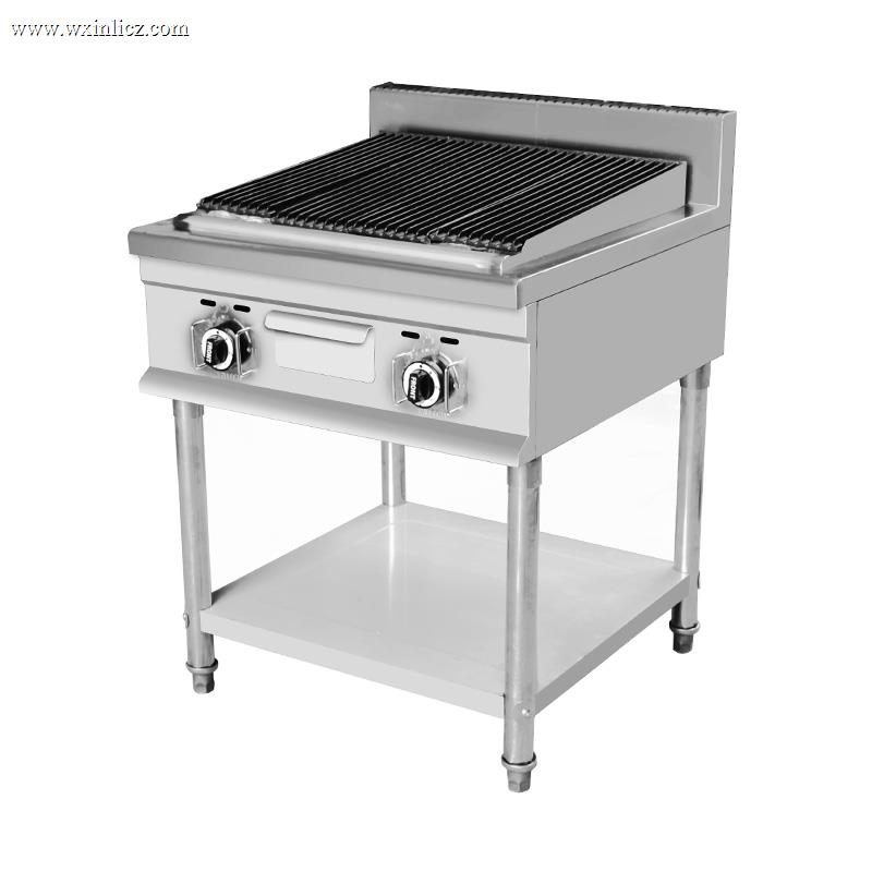 Natural Gas/LPG Lava Rock Grill Outdoor Indoor Kitchen Machine