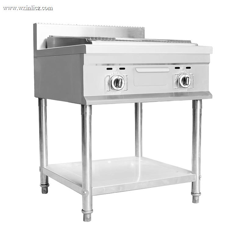 Natural Gas/LPG Lava Rock Grill Outdoor Indoor Kitchen Machine