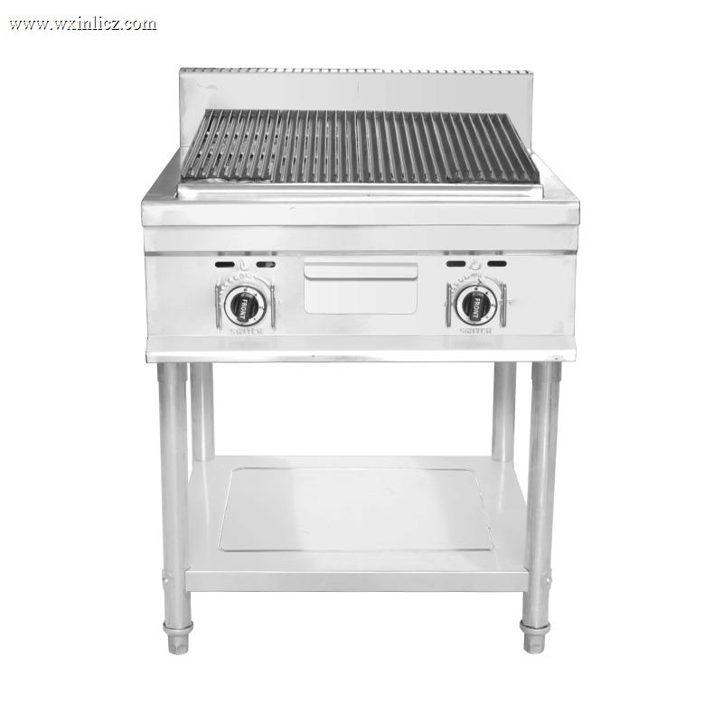 Natural Gas/LPG Lava Rock Grill Outdoor Indoor Kitchen Machine