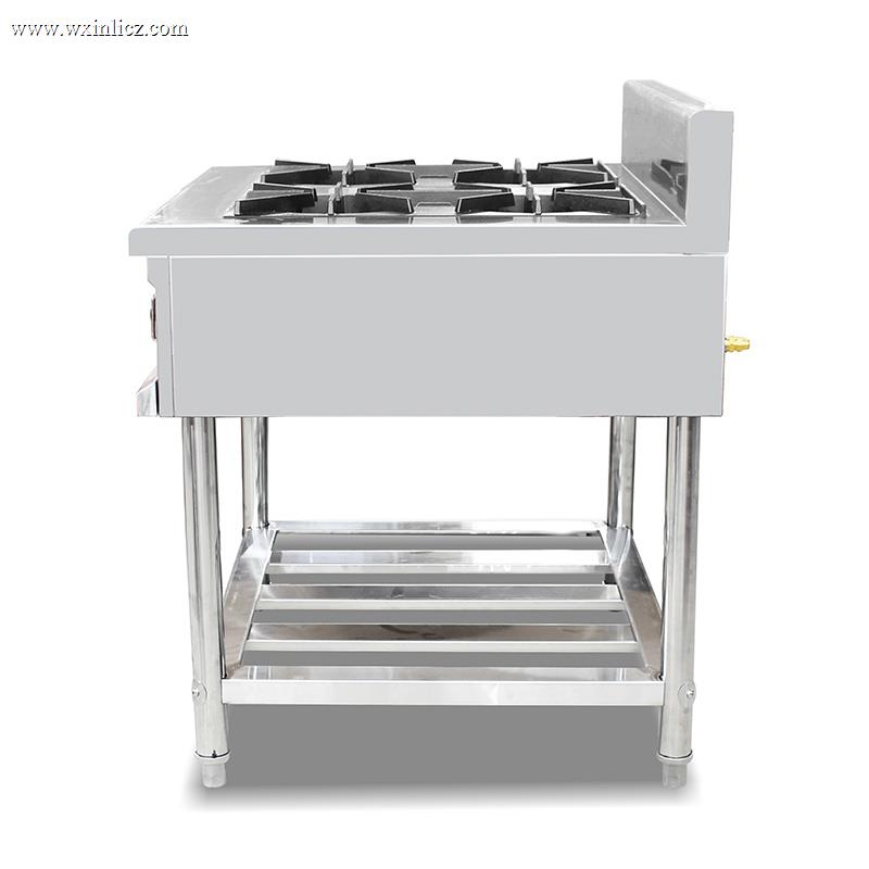 Stainless Steel Commercial Kitchen Natural Gas/LPG Stove Machine