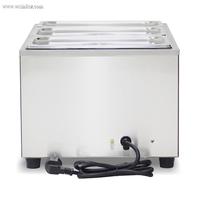 Stainless Steel Commercial Electric Bain Marie Kitchen Machine With Anti-Dry Protective Heater