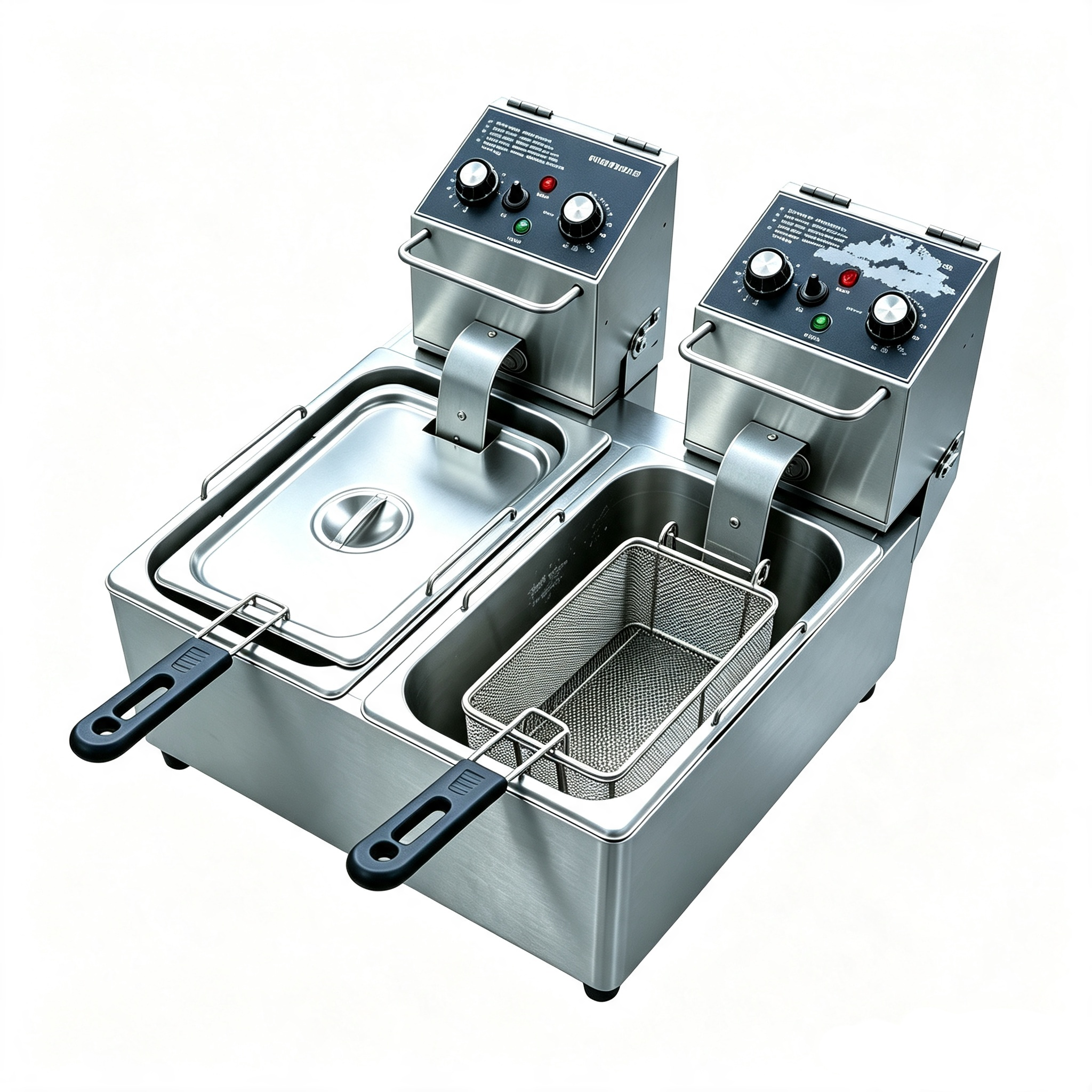 MZN-4*2 Desktop Double Cylinder Commercial Fryer